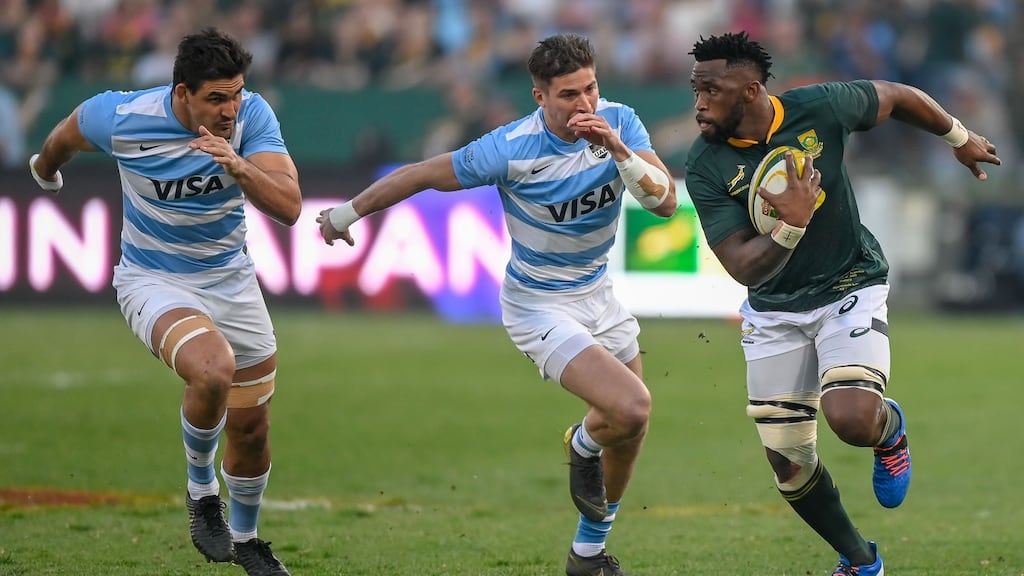 Siya Kolisi (right) is back to full fitness ahead of the 2019 Rugby World Cup. Photo: Christiaan Kotze/Getty Images