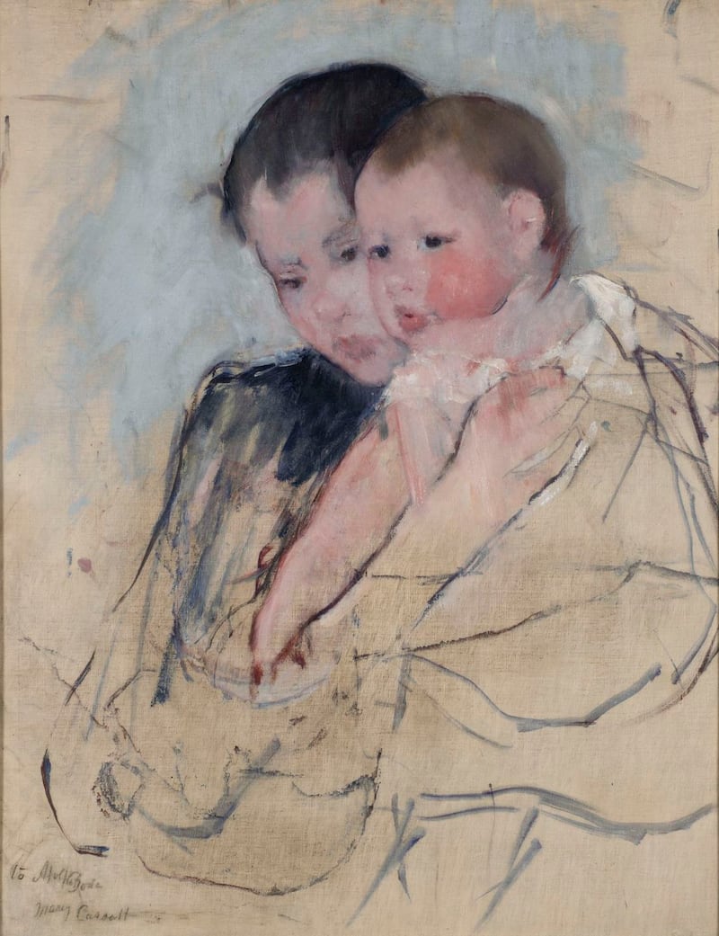 Mary Cassatt: Baby on Mother’s Arm (1890-1). Courtesy of Pennsylvania Academy of the Fine Arts