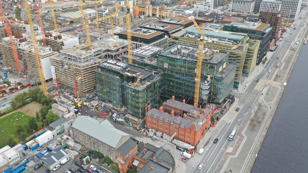 An aerial view of the Spencer Place scheme in Dublin’s north docklands.