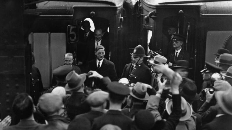 Entangled conections: Éamon de Valera is cheered in London in 1932. Photograph: Keystone/Getty