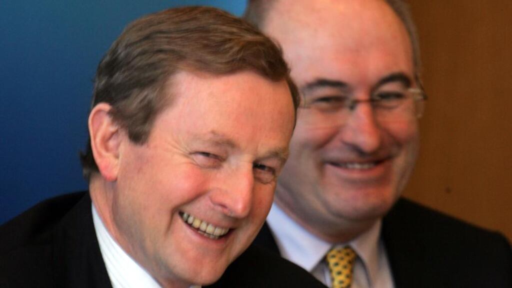Phil Hogan with the Taoiseach, Enda Kenny. His letter showed all the signs of a careful drafting process. Photograph: Cyril Byrne