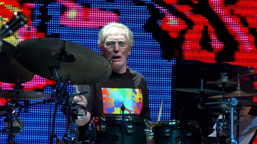 Ginger Baker performs during a reunion of Cream, at Madison Square Garden in New York in 2005. Photograph: Steve Pope/EPA