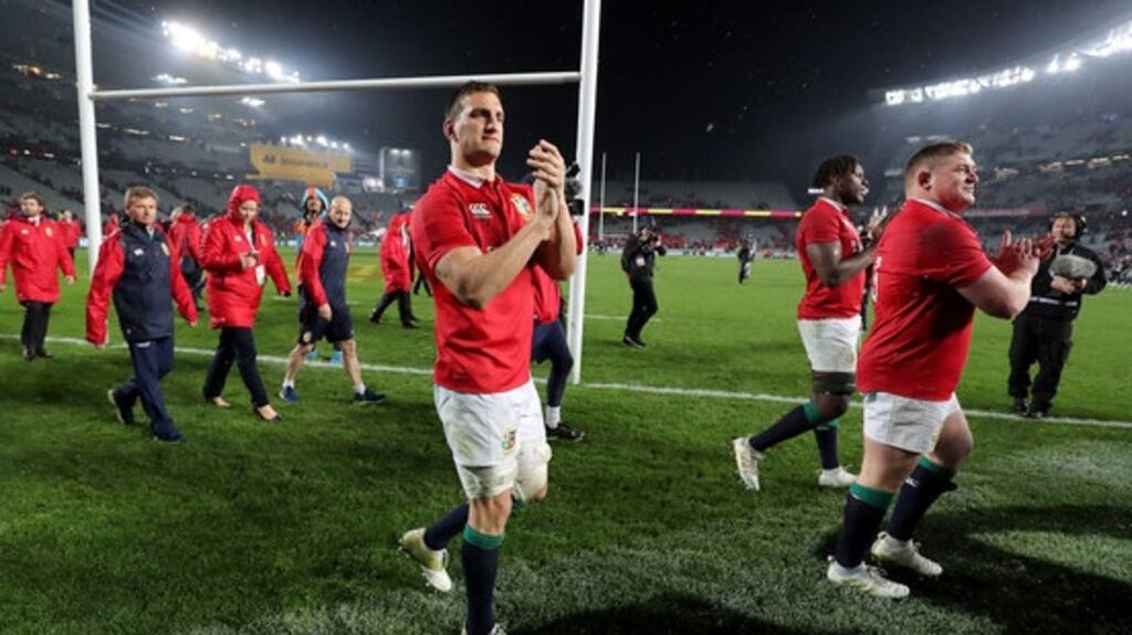 Wales captain Sam Warburton will face four months out after neck surgery. Photograph: Dan Sheridan/Inpho