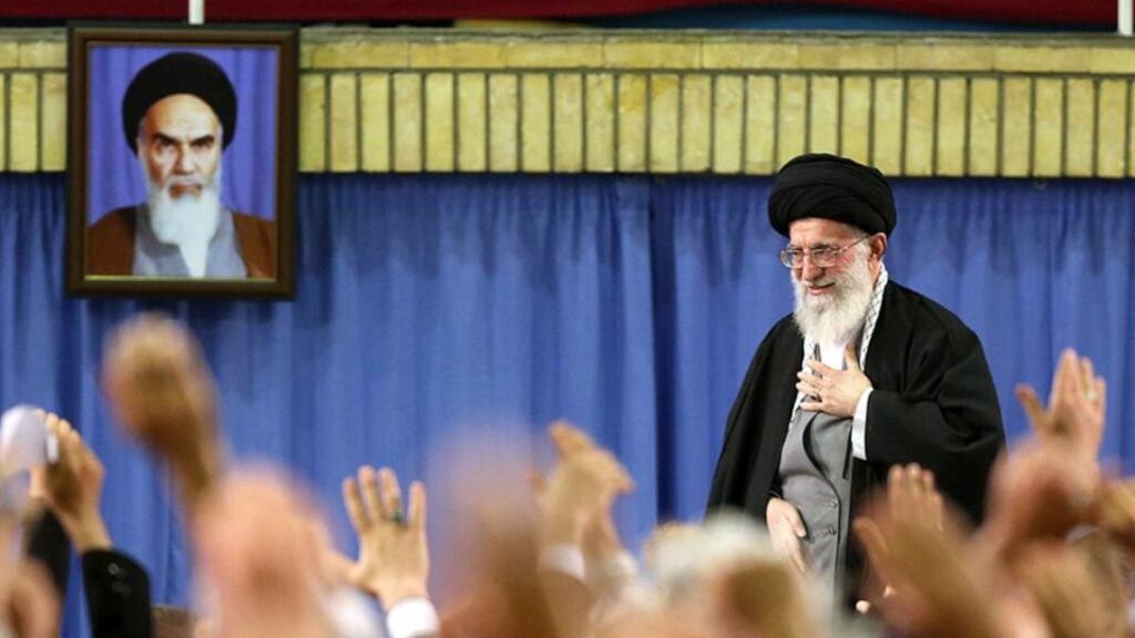 An undated handout image of Iran’s Supreme Leader Ayatollah Ali Khamenei. Photograph: Office of the Iranian Supreme Leader/The New York Times.