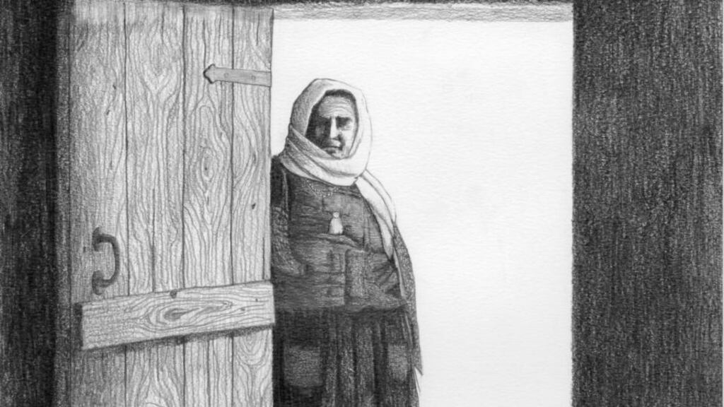 A detail from Noita-akka by Susanna Kajermo Törner