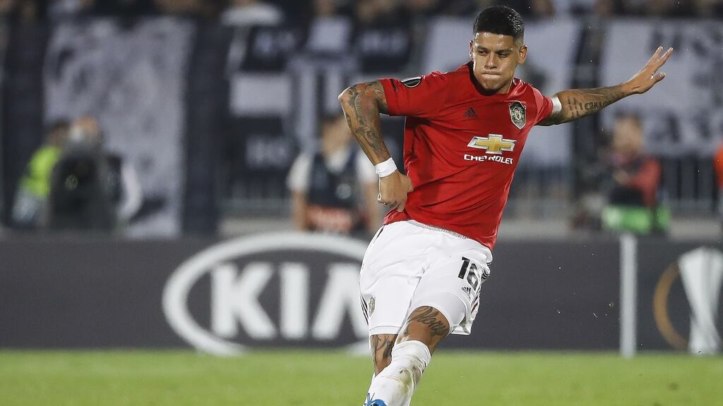 Marcos Rojo has joined Boca Juniors. Photograph: Srdjan Stevanovic/Getty