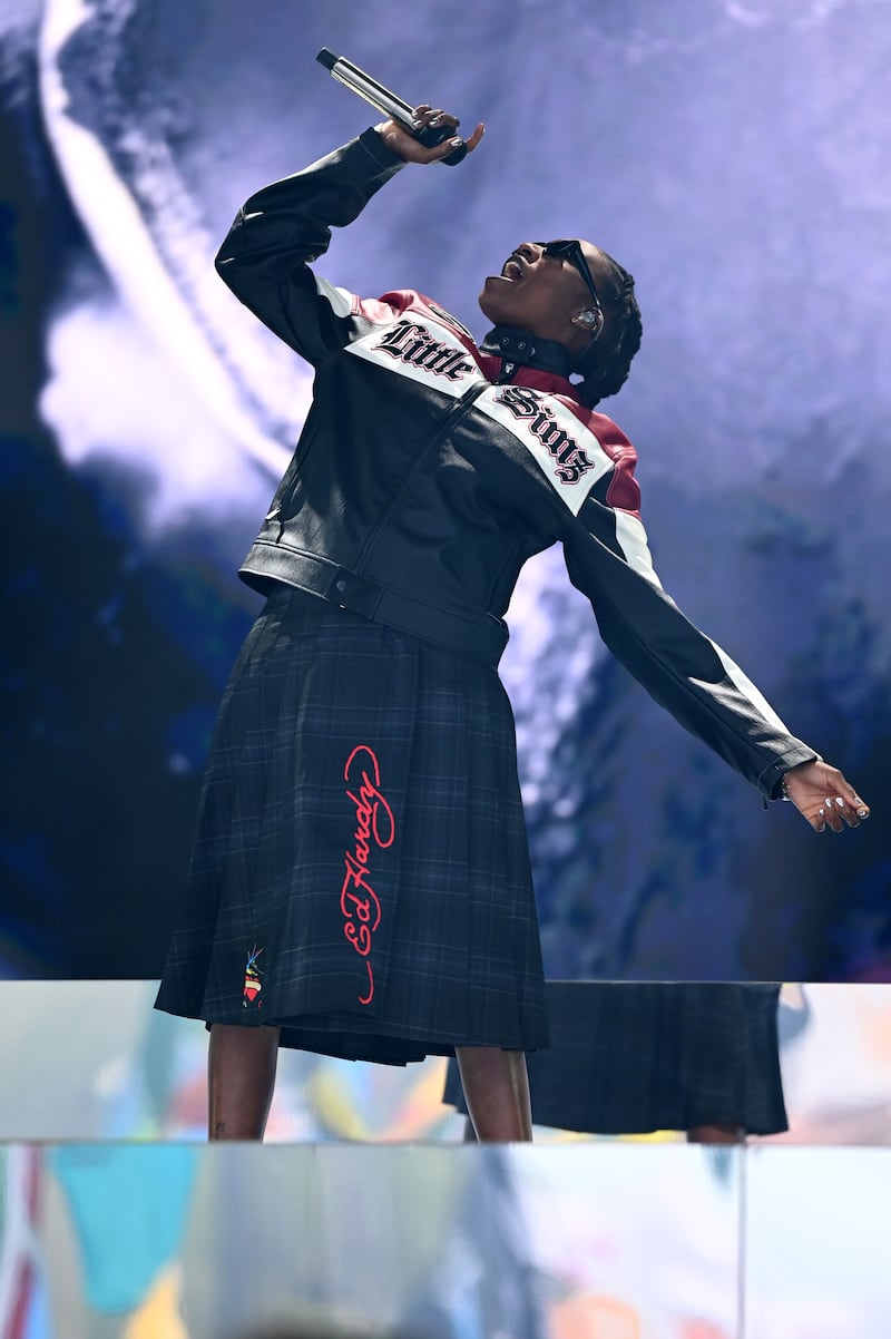 Little Simz performs on stage at Glastonbury Festival 2024 at Worthy Farm, Pilton on June 29th, 2024. Photograph: Joe Maher/Getty Images