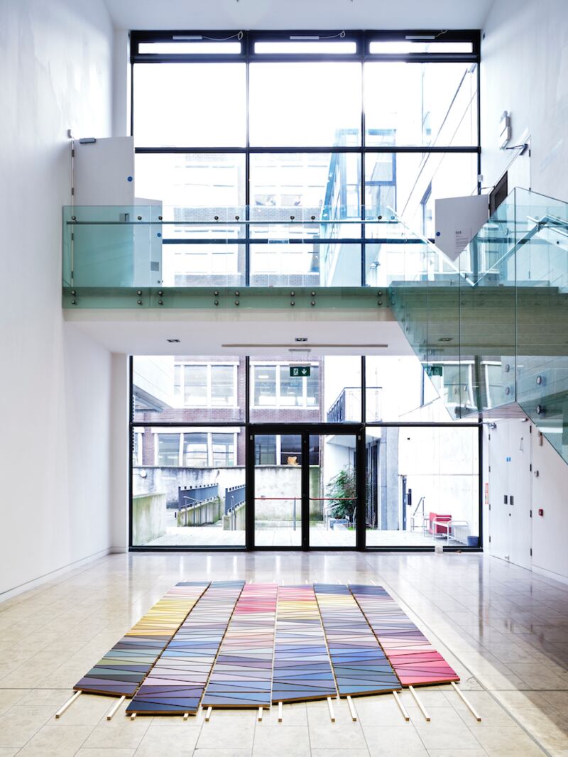 Magic Carpet Painting by Orla Whelan at the RHA Atrium