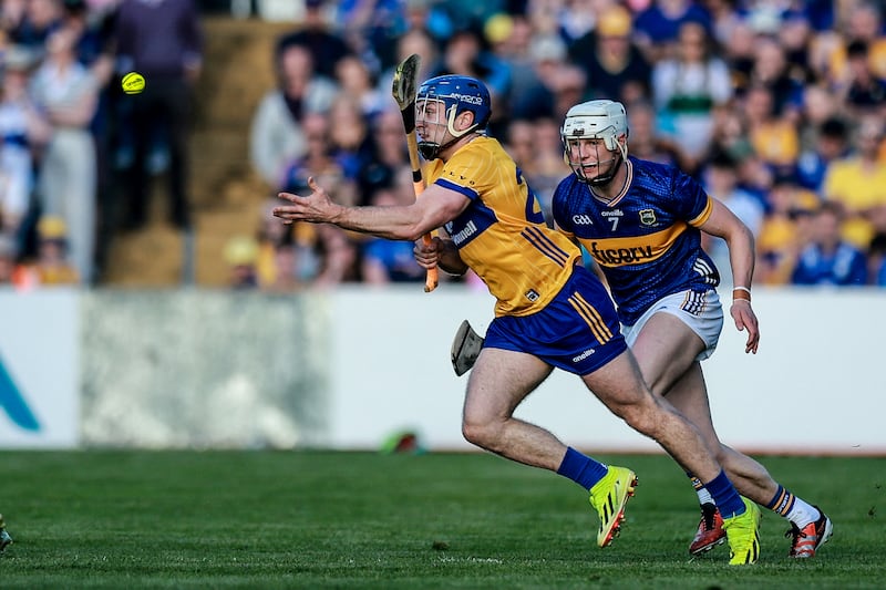 Shane O’Donnell in action for Clare in the Munster Championships game against Tipperary at Cusack Park in Ennis in May. Photograph: Natasha Barton/Inpho