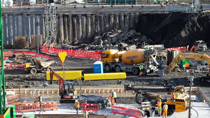 The construction site of the national children’s hospital in Dublin. A PWC report has criticised the oversight of the project. Photograph: Tom Honan/ The Irish Times