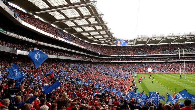 The Heineken Cup semi-final between Munster and Leinster at Croke Park for in 2009. Photograph: James Crombie/Inpho