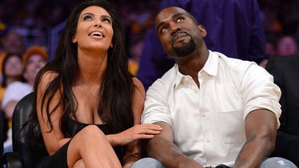 Kim Kardashian and her husband Kanye West. Photo: Getty Images