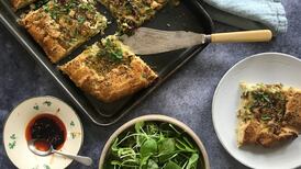 Leek and cheddar galette with za’atar