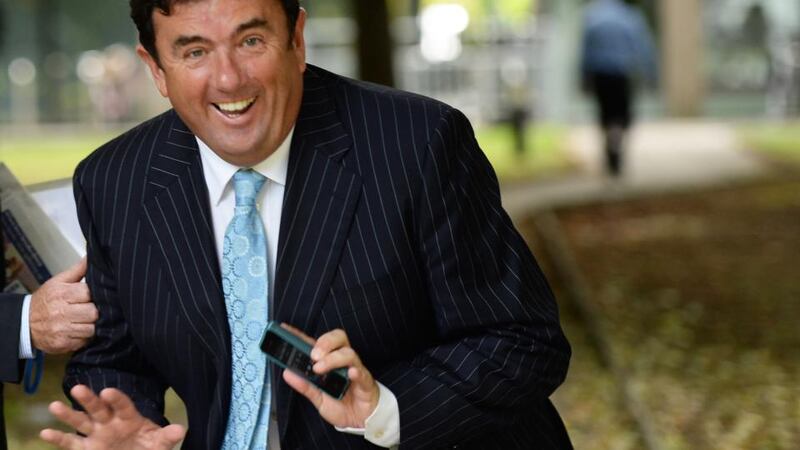 Des Cahill takes up dancing and does the splits. Photograph: Cyril Byrne