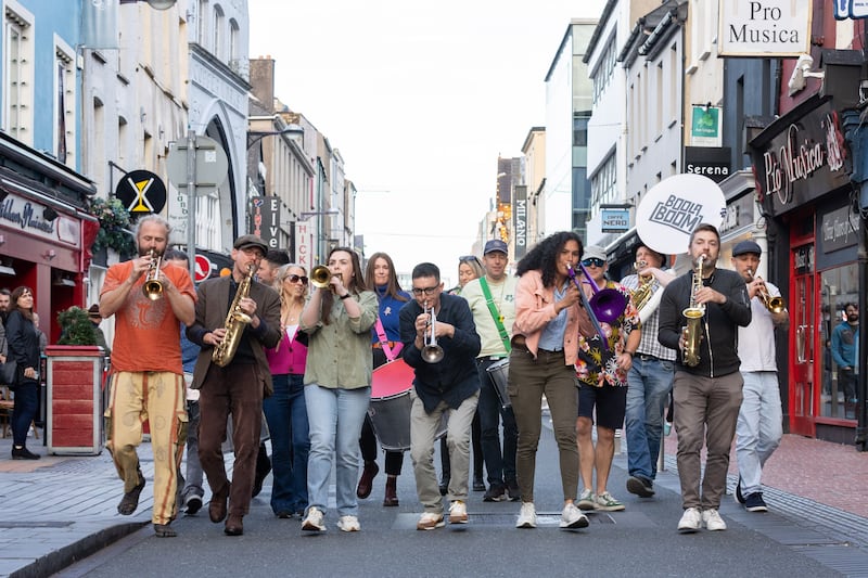 Guinness Cork Jazz Festival: musicians take over the streets. Photograph: Darragh Kane