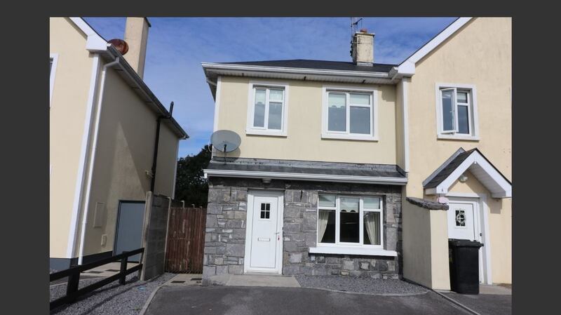 This two-bedroom end-of-terrace house at the Garraí Glas scheme in Athenry is seeking €195,000.