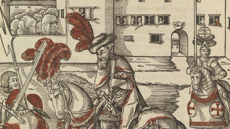 T is for Travel: On display are a number of books and pamphlets, including a 16th century Italian book with an early map of Ireland, shown on its side. There is also a 1601 pamphlet, which is an early and fascinating example of ghost-writing. “A new and large discourse of the Travels of Sir Anthony Shirley, by sea and over land to the Persian Empire, wherein are related many strange and wonderful accidents and also the description and conditions of those countries and people he passed by. Written by William Perry Gentleman, who accompanied Sir Anthony on this travels.”