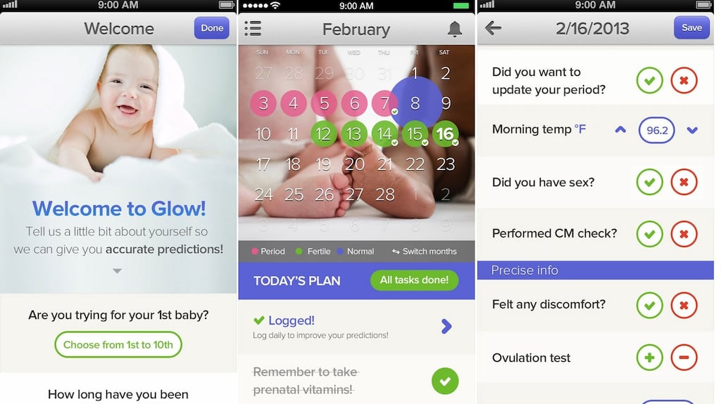 Glow, a fertility tracker app, can be useful if you are recording symptoms and later need details during medical exams.