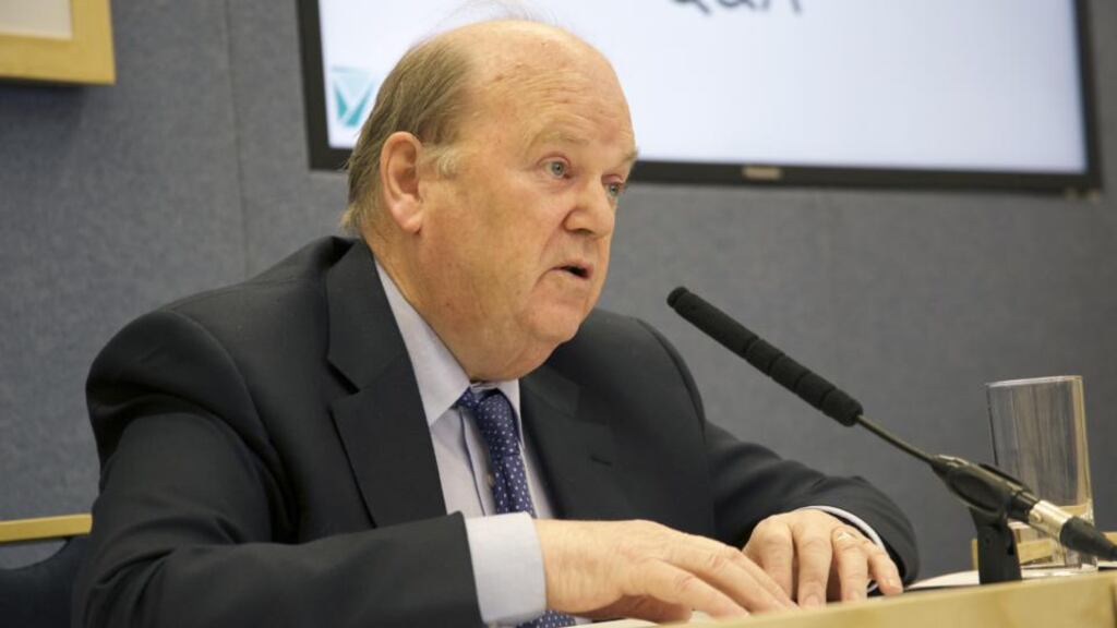 Minister of Finance Michael Noonan’s scope to spend more and tax less will still be constrained. Photograph: Sara Freund/The Irish Times