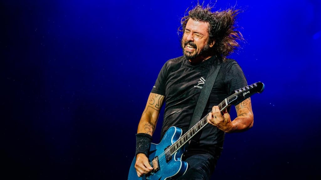 Foo Fighters: Dave Grohl’s band sell out pretty much wherever they play. Photograph: Thomas Niedermueller/Redferns/Getty