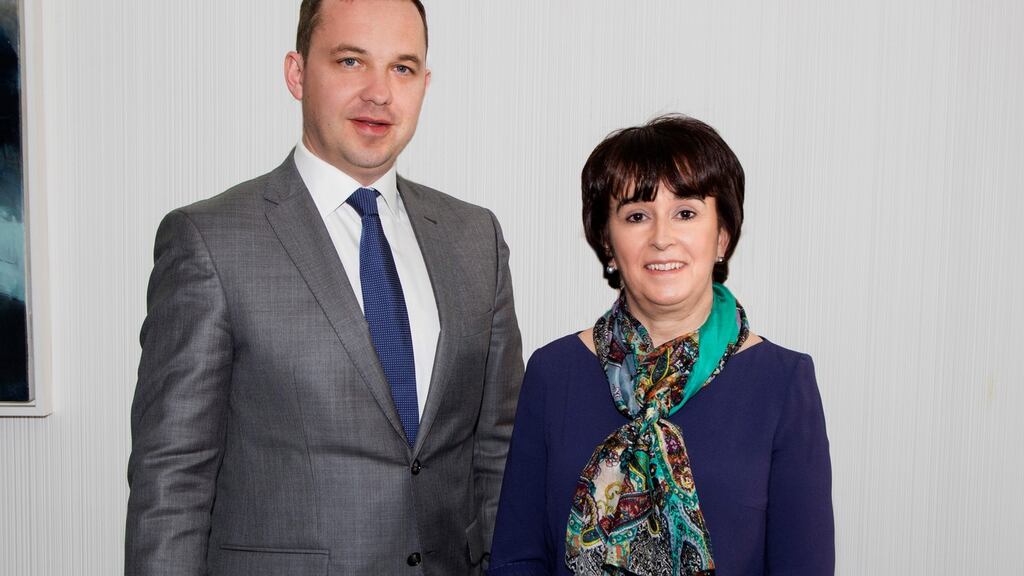 Mary Birmingham with Savills Ireland deputy managing director, Mark Reynolds.