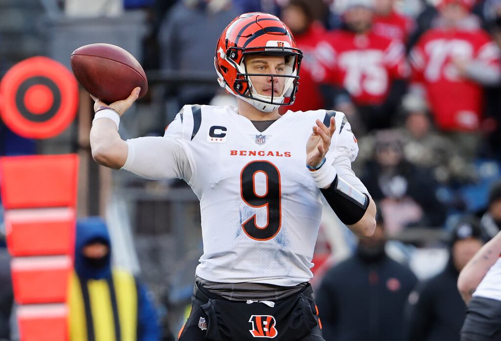 Joe Burrow of the Cincinnati Bengals. Photograph: Winslow Townson/Getty