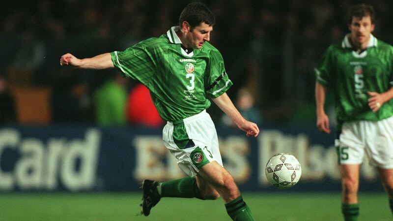 Denis Irwin: He was right-footed but played left back when asked, which he was frequently because he was so good. Photograph: Billy Stickland/Inpho