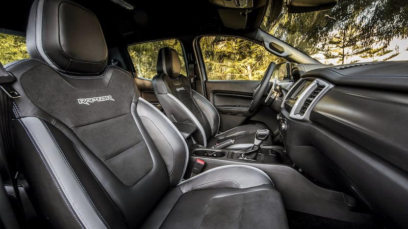 Ford Raptor: Cabin is much more car-like and comfortable than many of its rivals