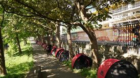 Asylum-seeker encampments: More barriers erected along Dublin’s Grand Canal in bid to deter tents
