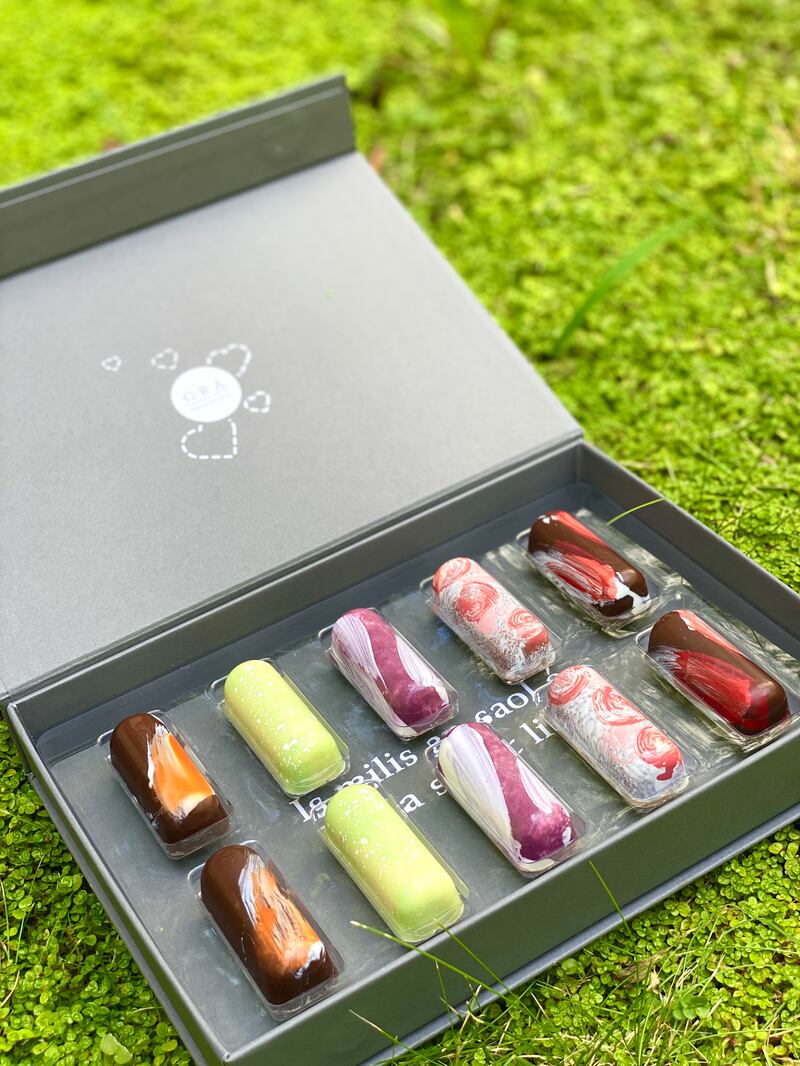 The Grá Garden collection of chocolates is inspired by summer flowers.