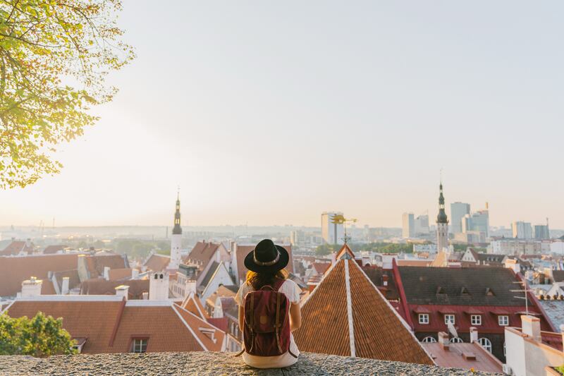 Tallinn in the morning. Photograph: Oleh Slobodeniuk/Getty