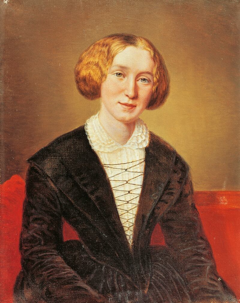 Portrait of George Eliot by Francois d’Albert-Durade: she enjoyed a transatlantic friendship with Harriet Beecher Stowe, the author of antislavery novel Uncle Tom’s Cabin