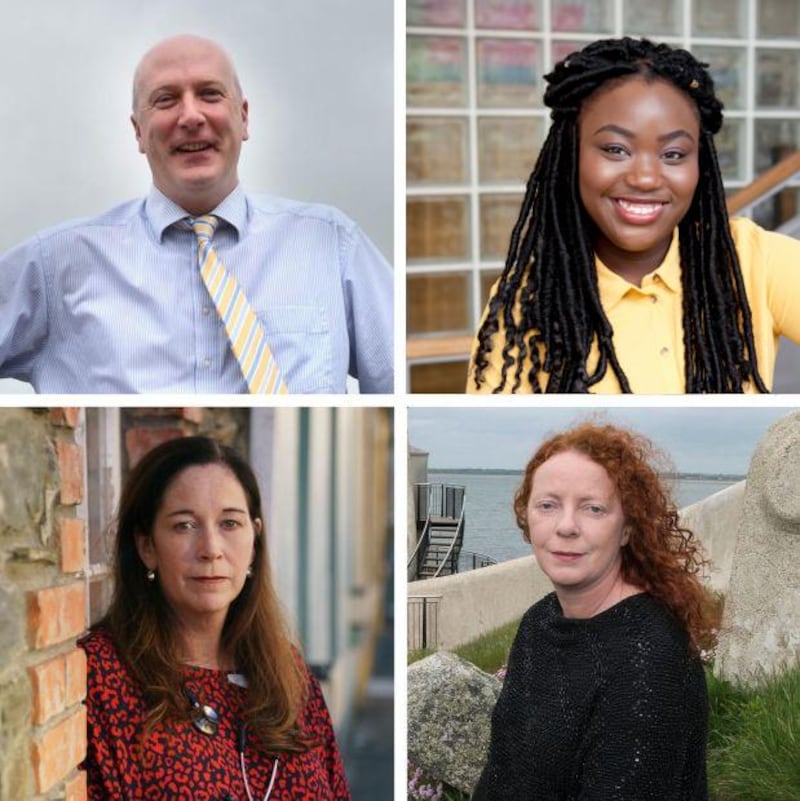 Best Place to Live judges: Simon Wall and Zainab Boladale (top row), and Dr Illona Duffy and Rosita Boland