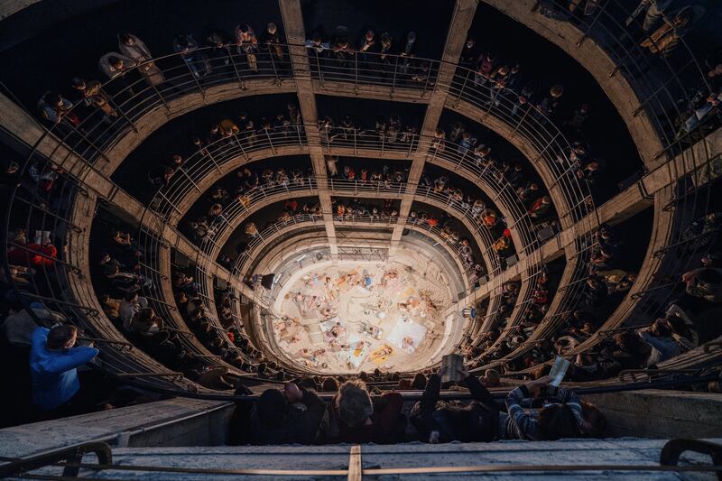 Sun & Sea performed in a former taxi park in Vilnius, Lithuania, in 2021. Photograph: Gabrielius Jauniškis
