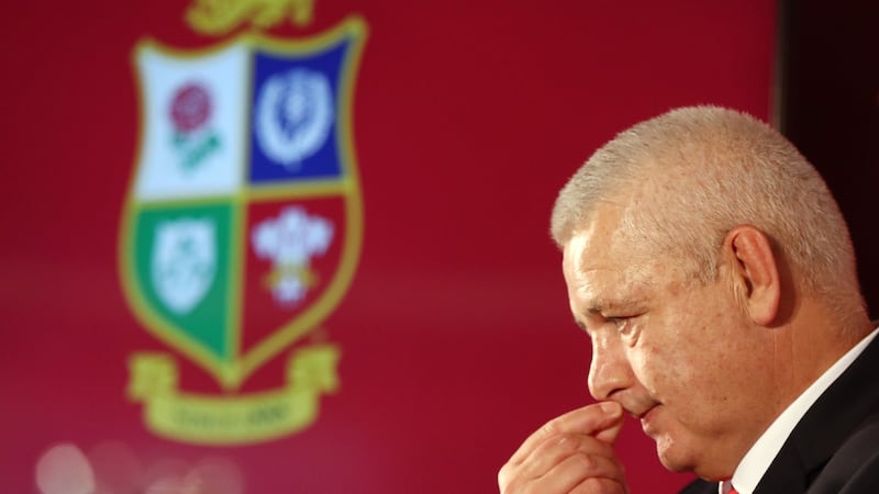 Thr British and Irish Lions head coach Warren Gatland will name his squad on Wednesday. Photograph: David Rogers/Getty Images