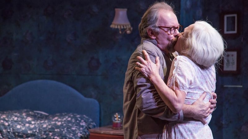 Owen Roe as Romeo and Olwen Fouéré as Juliet in A Tender Thing, written by Ben Power