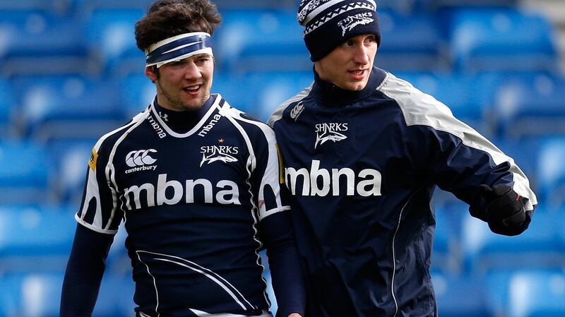 Cillian Willis is helped from the pitch during the LV Cup game against Saracens in 2013. Photo: Paul Thomas/Getty
