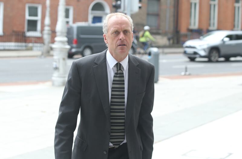 Dr Jonathan Paul Whitaker pictured leaving the trial of Noel Long on Friday. Photograph: Collins Courts.