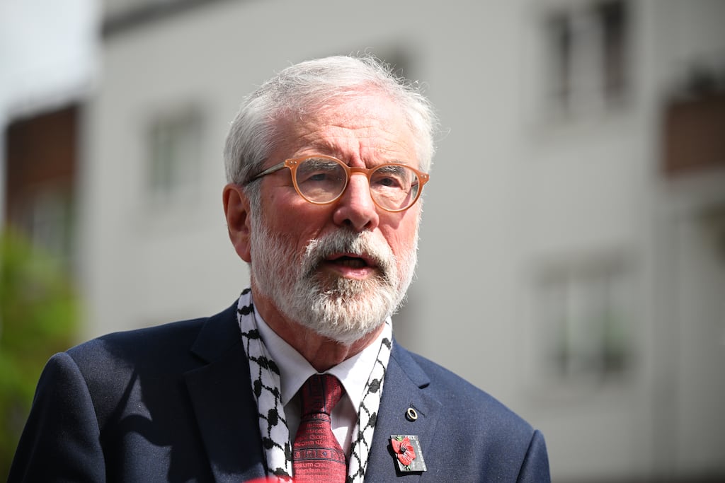 A UK supreme court judgment in 2020 paved the way for former Sinn Féin president Gerry Adams to secure compensation over his internment without trial in the early 1970s. Photograph: Charles McQuillan/Getty Images