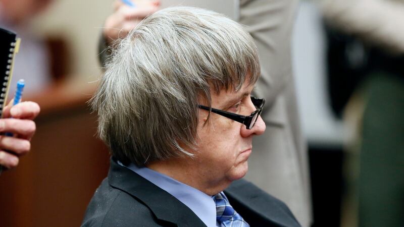 David Turpin appears in court. Photograph: Damian Dovarganes/AP
