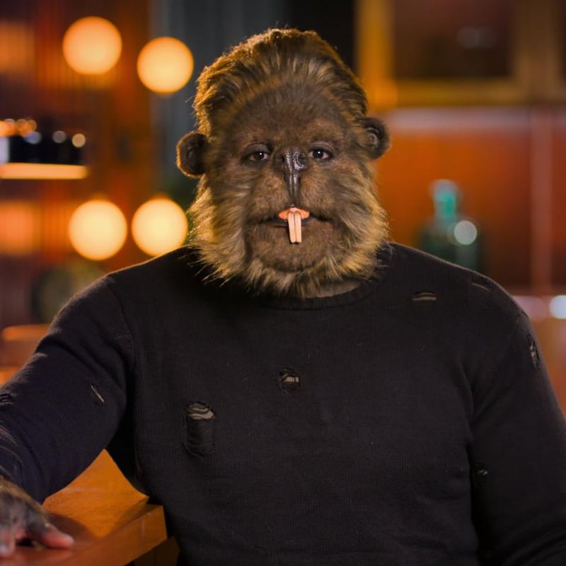 Sexy Beasts:  James, a gym bunny,  wears a  beaver disguise and stars in episode two of   the dating series.  Photograph: Netflix