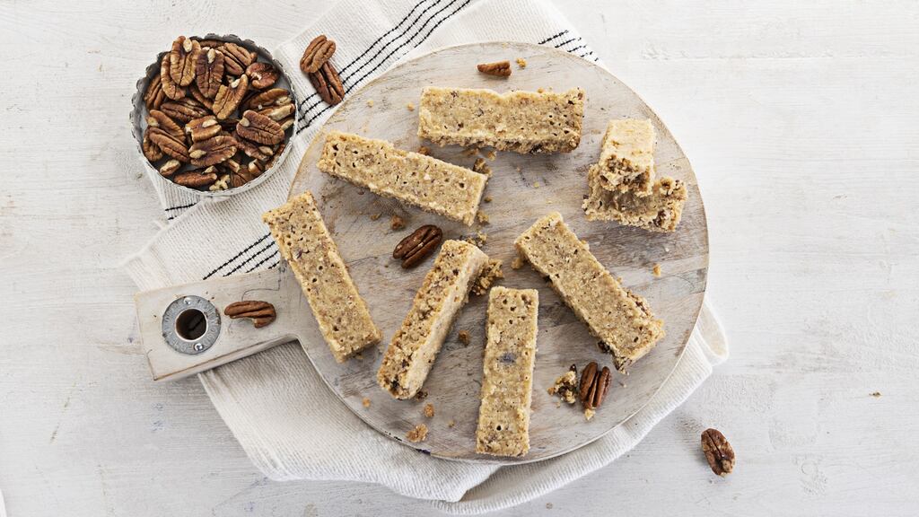 Brown butter pecan shortbread. Photograph: Harry Weir Photography