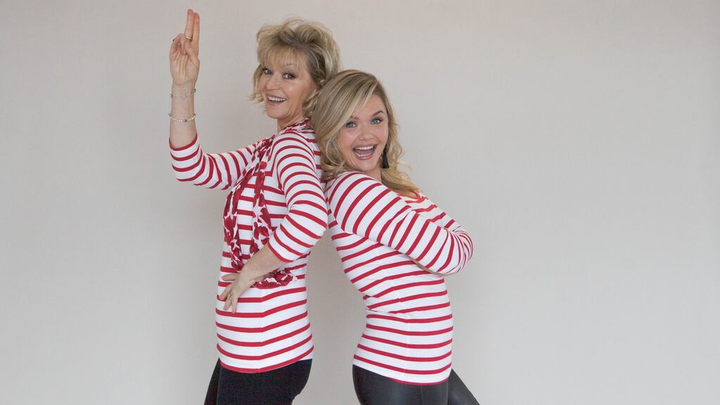 Dominique McMullan with her mother. Photograph: Nessa Robinson