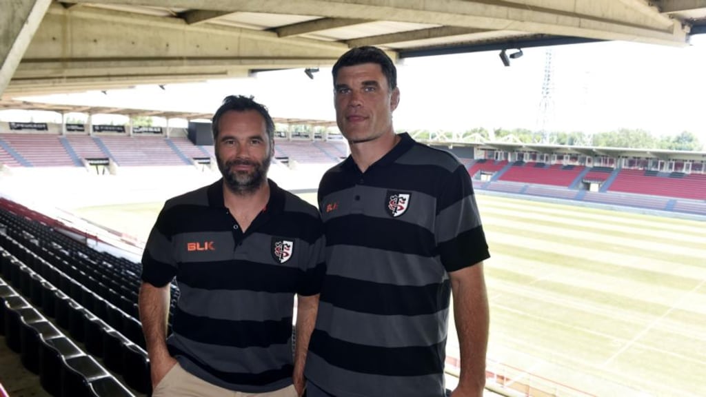 New Toulouse coach Ugo Mola and new sporting director Ugo Mola. Photo: Pascal Pavani/AFP/Getty Images