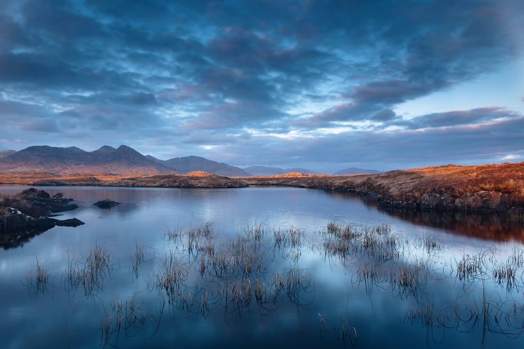 Peatlands such as this one in Connemara are top of the league in storing carbon, cleaning and purifying water, restoring nature and mitigating flooding. Photograph: Ed Gordon