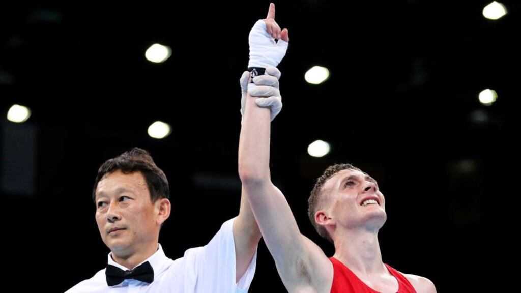 Brendan Irvine will compete for the light flyweight gold medal at the European Games in Baku today. Photograph: Inpho
