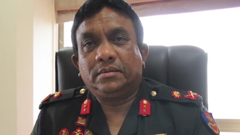 Major General Dharshana Hettiarachchi who oversaw the rehabilitation of thousands of former Tamil insurgents. Photograph: Tom Farrell