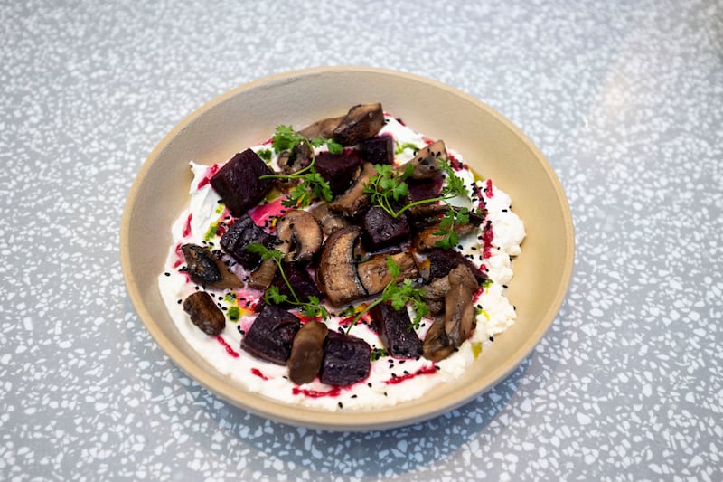 Gravadlax, marinated in beetroot and just a touch of caper oil, is quite mild. Photograph: Tom Honan