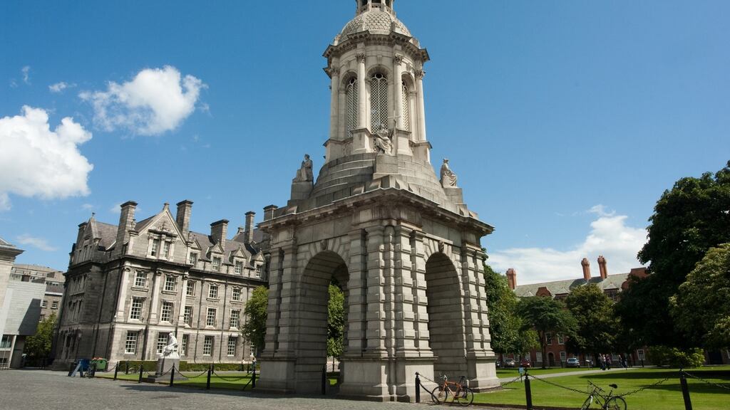 Trinity College Dublin has climbed nine places and remains Ireland’s leading university in the latest Times Higher Education world university rankings. Photograph: iStock