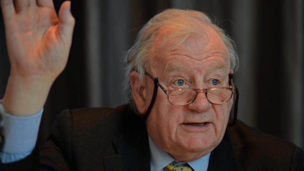John McGuckian, chairman, at the Irish Continental Group annual general meeting, in Dublin yesterday. Photograph: Eric Luke